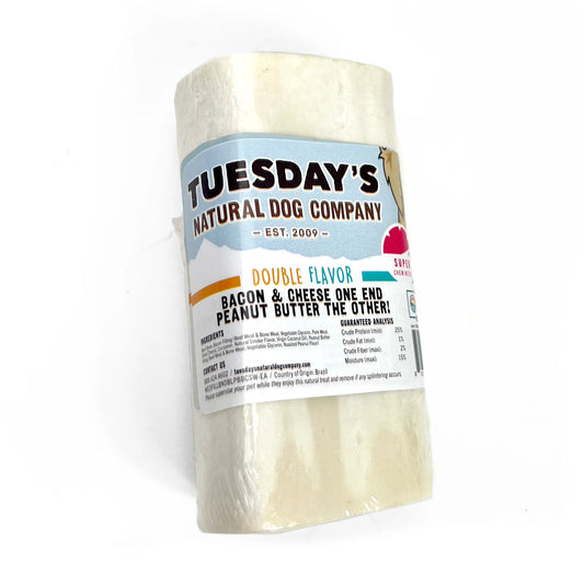 Tuesday's Double Filled Bone Bacon & Cheese / Peanut Butter 3" - Happy Pet