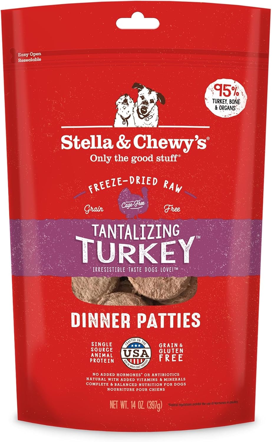 Stella & Chewy's Dinner Patties Turkey 14 oz - Happy Pet