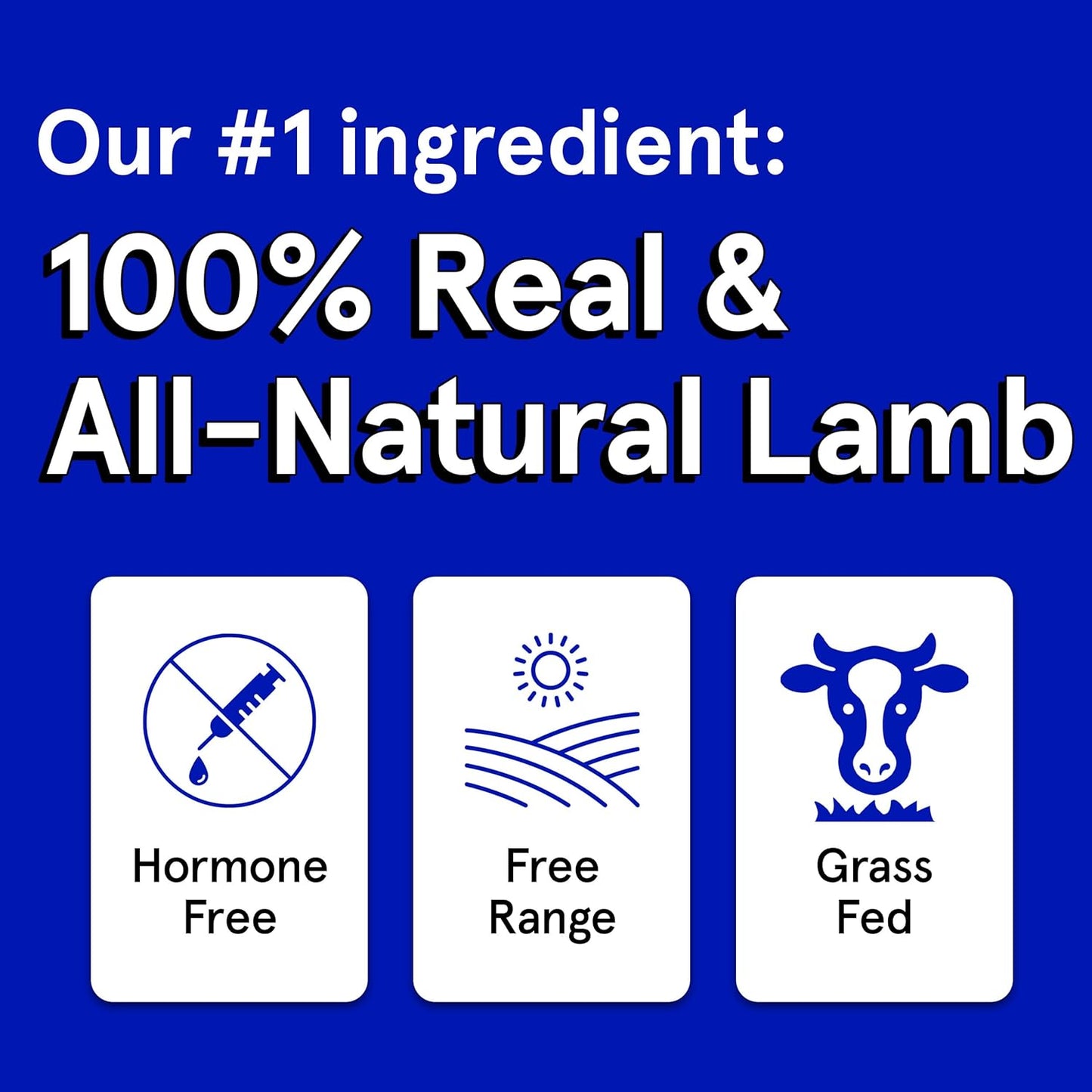 Real Meat Lamb Jerky Treats 4 oz - Happy Pet