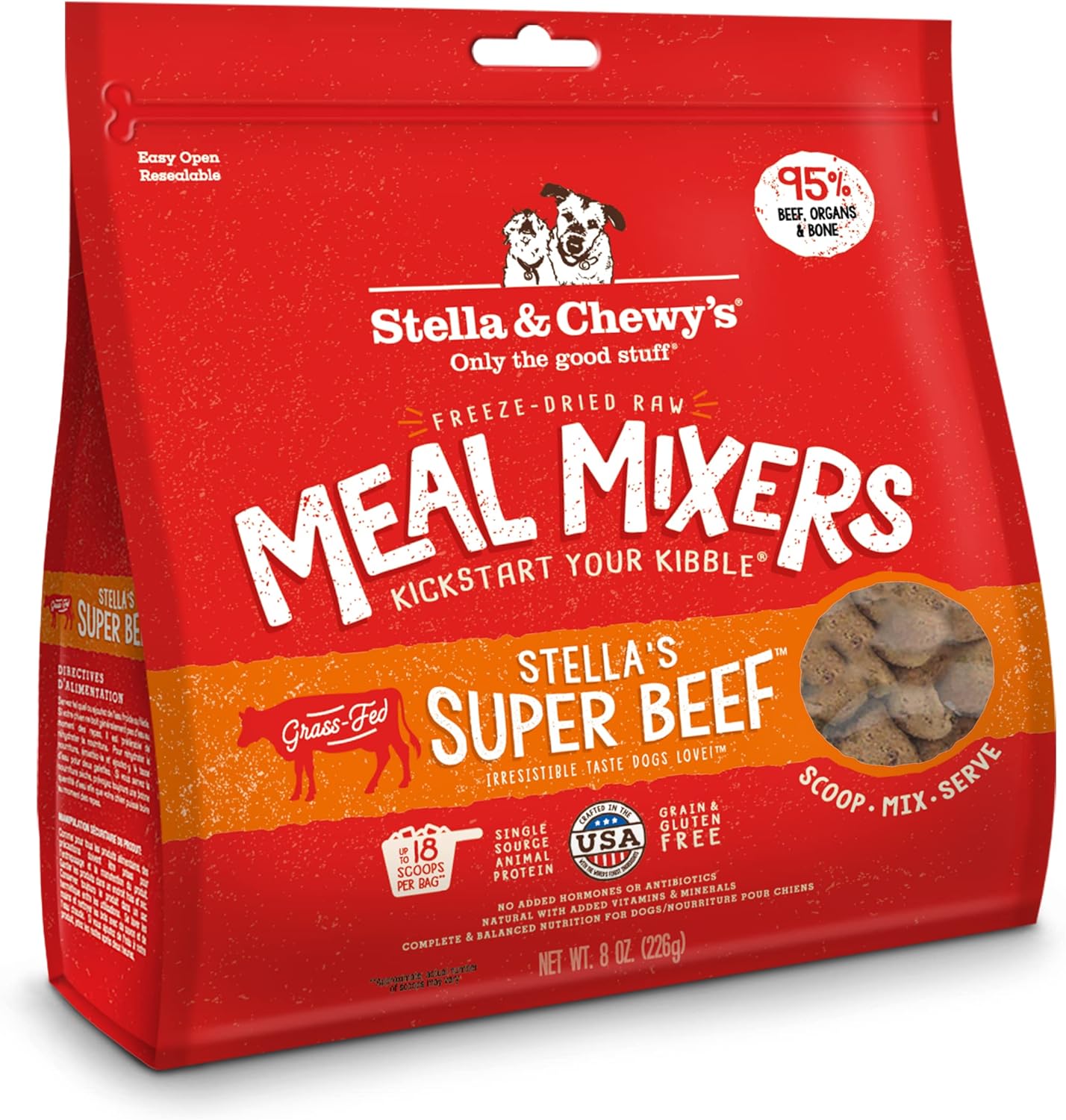 Stella & Chewy's Meal Mixers Beef 8 oz - Happy Pet