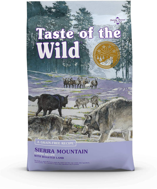 Taste of the Wild Sierra Mountain Grain-Free Dry Dog Food 5 lbs - Happy Pet