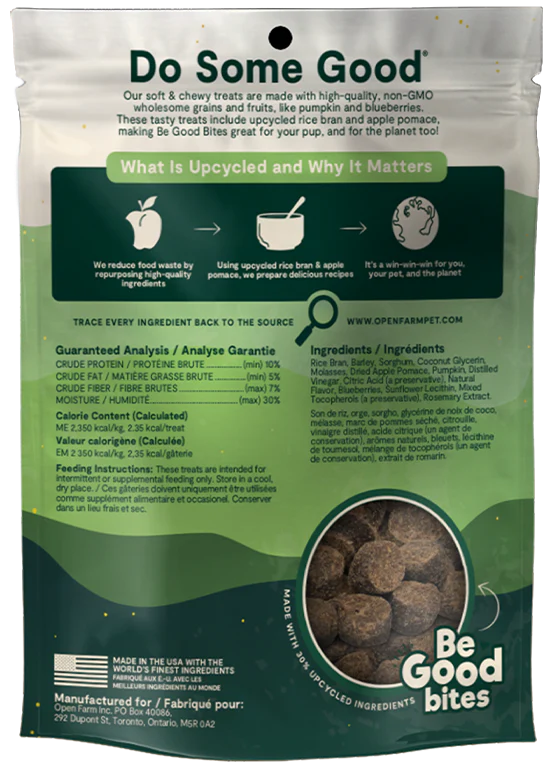 Open Farm Be Good Bites Plant Recipe with Pumpkin 6 oz - Happy Pet