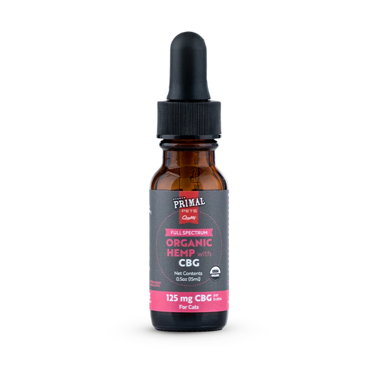 Primal Cats Organic Hemp Oil with CBG 125mg 0.5 oz - Happy Pet