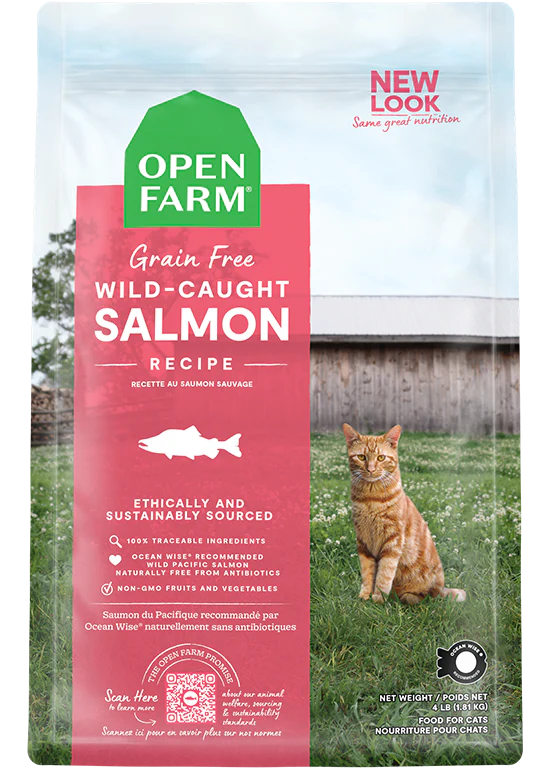 Open Farm Cat Wild-Caught Salmon Grain-Free 2 lbs - Happy Pet