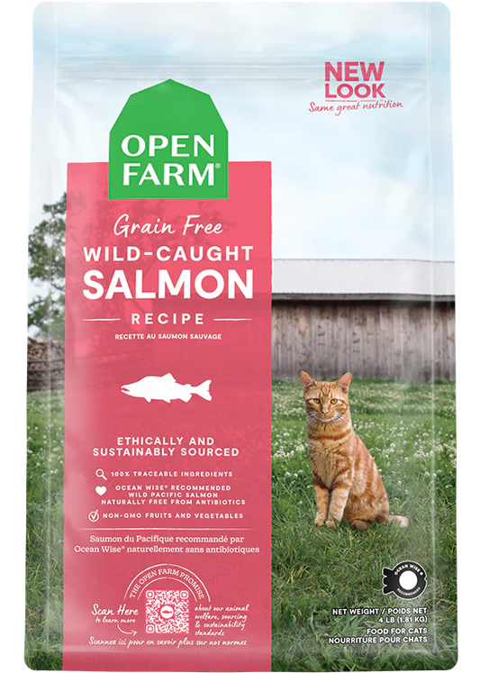 Open Farm Cat Wild-Caught Salmon Grain-Free 2 lbs - Happy Pet