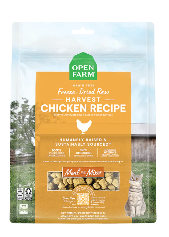 Open Farm Cat Freeze-Dried Raw Chicken Grain-Free 3.5 oz - Happy Pet