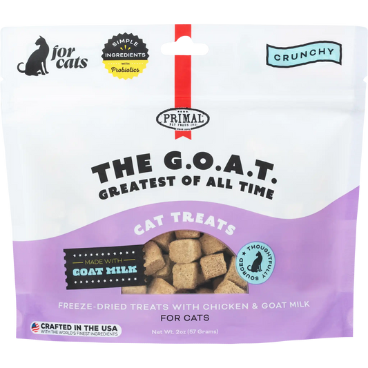 Primal The G.O.A.T. Chicken & Goat Milk Cat Treats 2 oz - Happy Pet