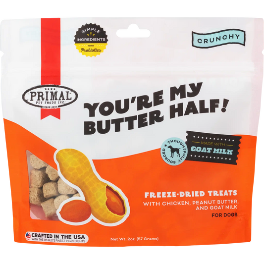 Primal You're My Butter Half! Chicken & Peanut Butter with Goat Milk 2 oz - Happy Pet