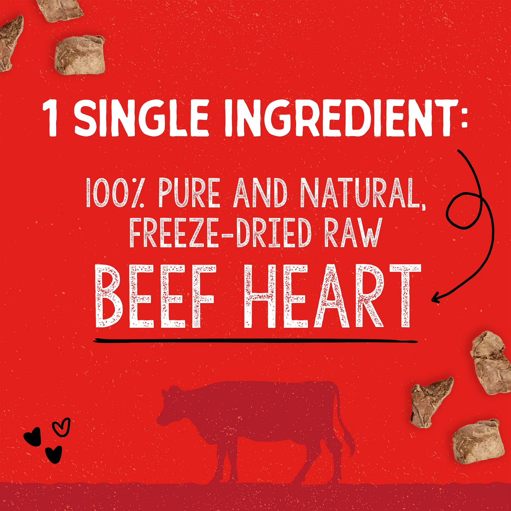 Stella & Chewy's Beef Heart Treats 3 oz - Happy Pet