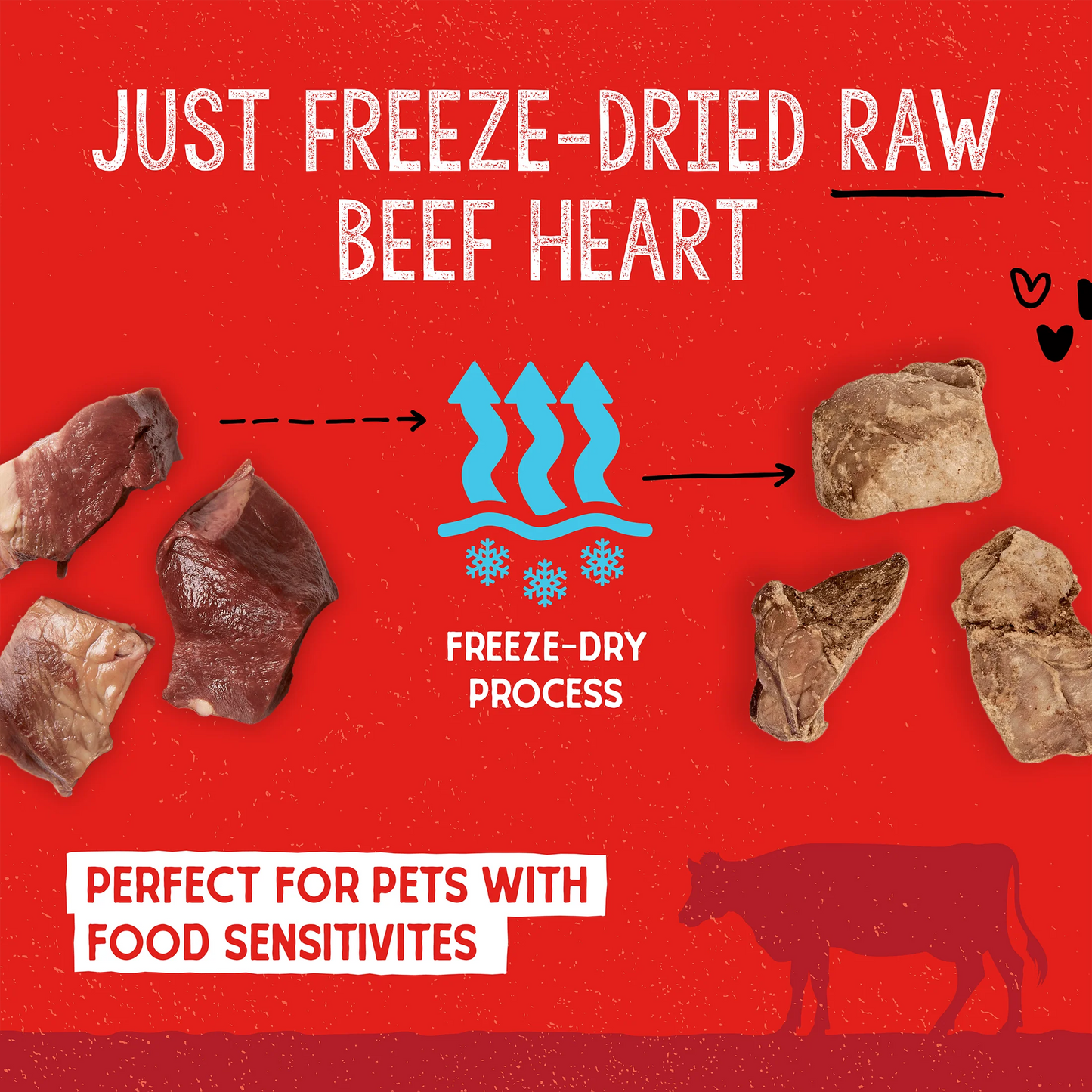 Stella & Chewy's Beef Heart Treats 3 oz - Happy Pet