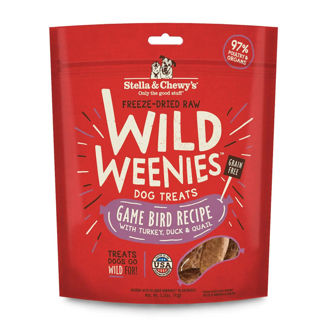 Stella & Chewy's Wild Weenies Game Bird Recipe 3.25 oz - Happy Pet