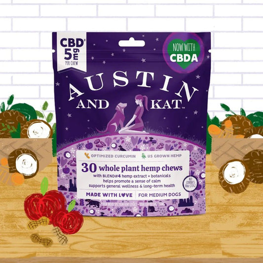 Austin and Kat CBD Chews 5mg 30 count - Happy Pet