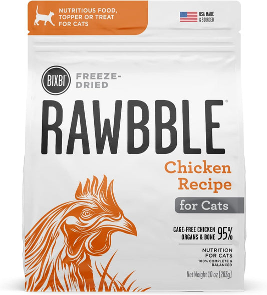 Bixbi Cat Rawbble Freeze - Dried Chicken Grain - Free 3.5 oz - Happy Pet