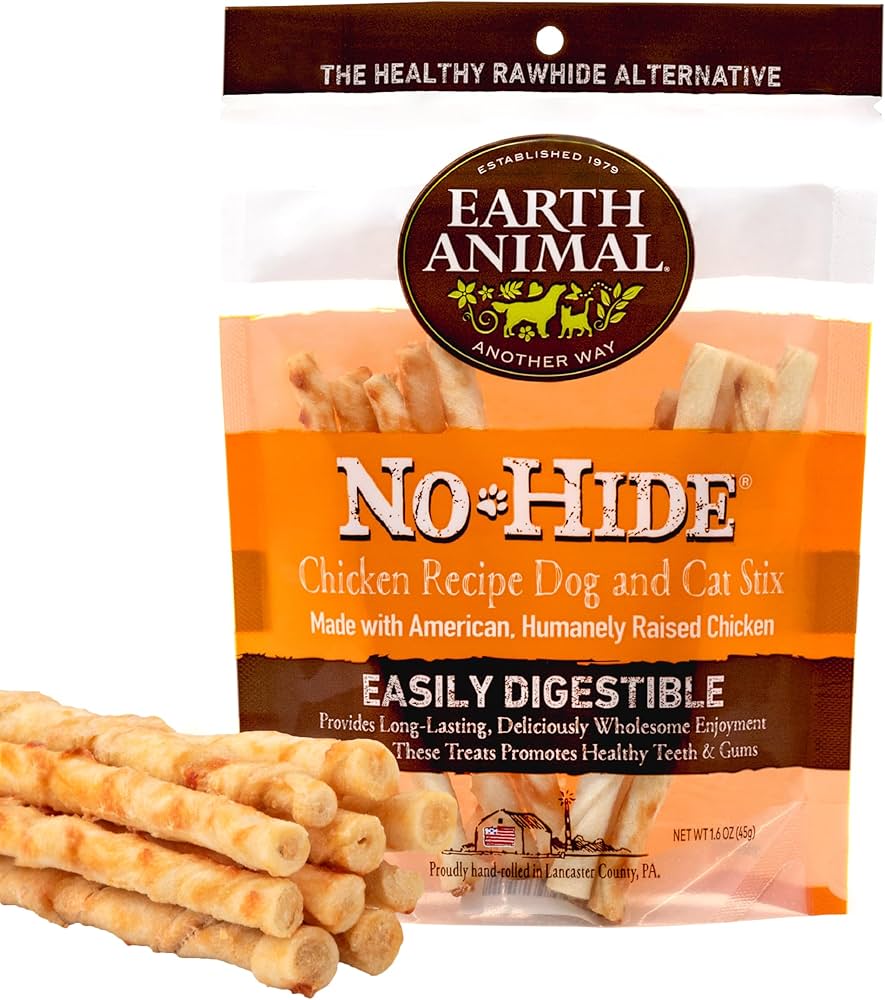 Earth Animal Ho - Hide Stix Chicken 10 pk - Happy Pet