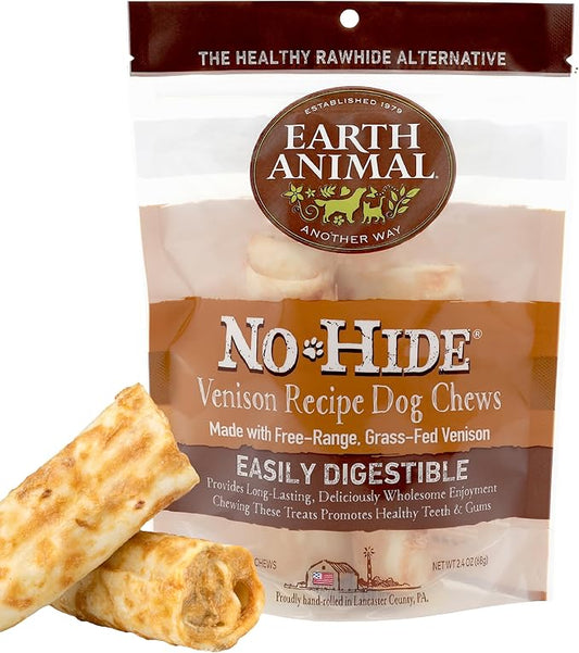 Earth Animal No - Hide Chews Small Venison 2 pk - Happy Pet