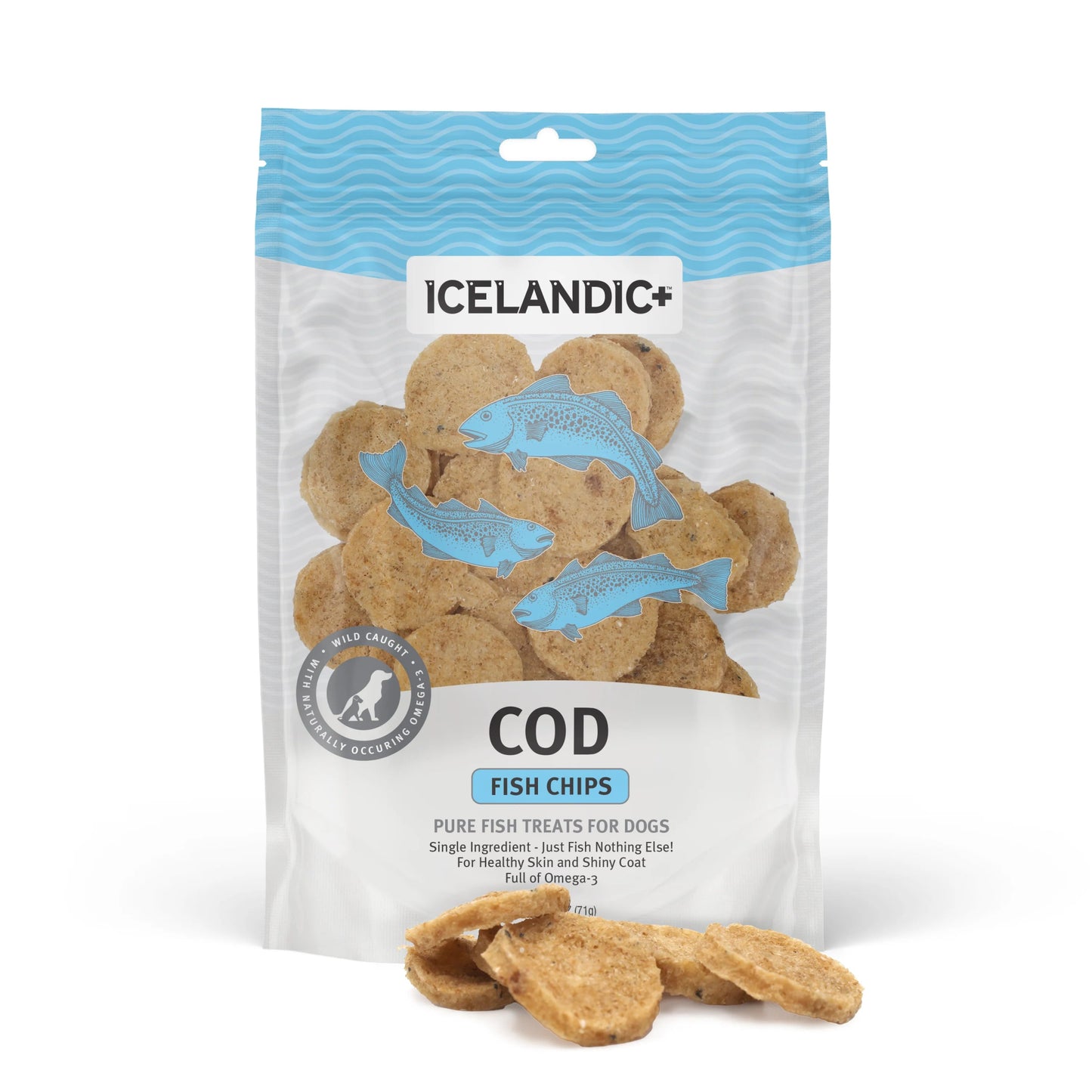 Icelandic+ Cod Fish Chips 2.5 oz - Happy Pet