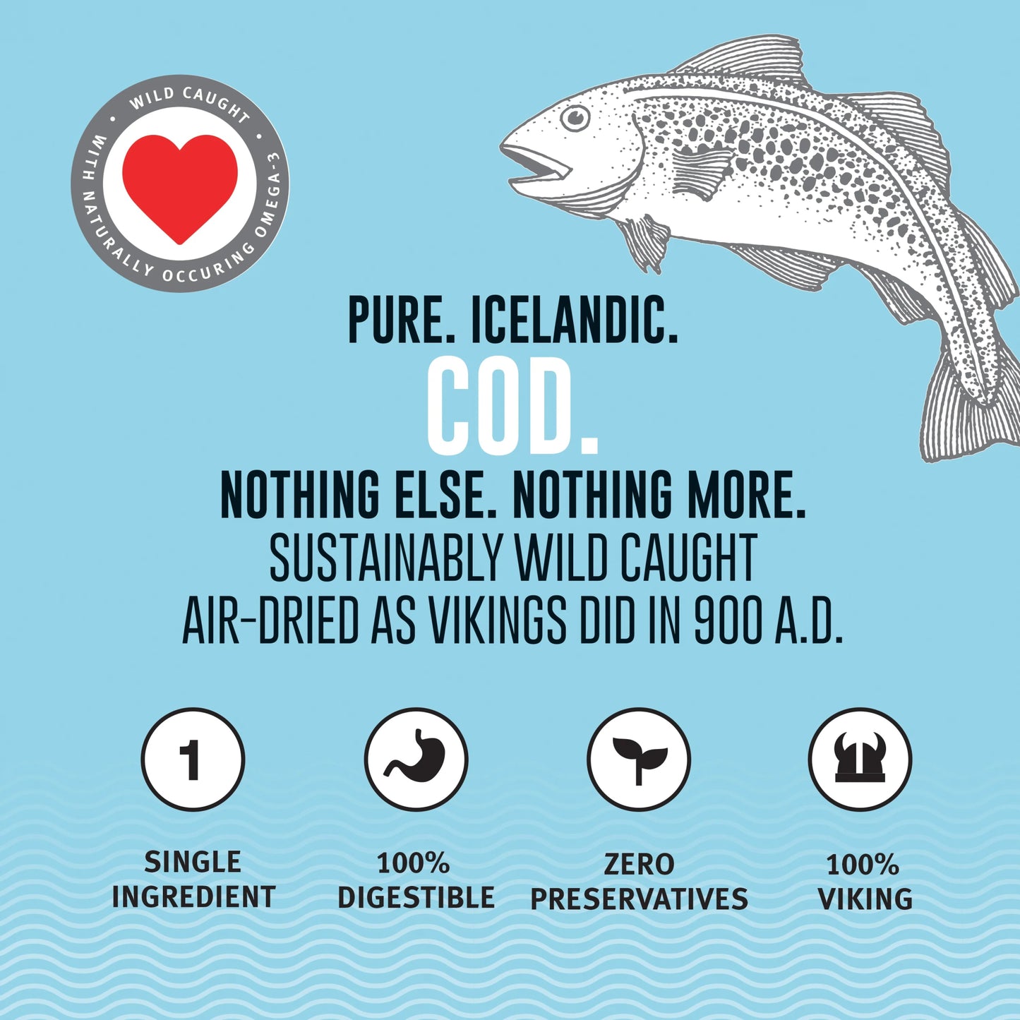 Icelandic+ Cod Fish Chips 2.5 oz - Happy Pet