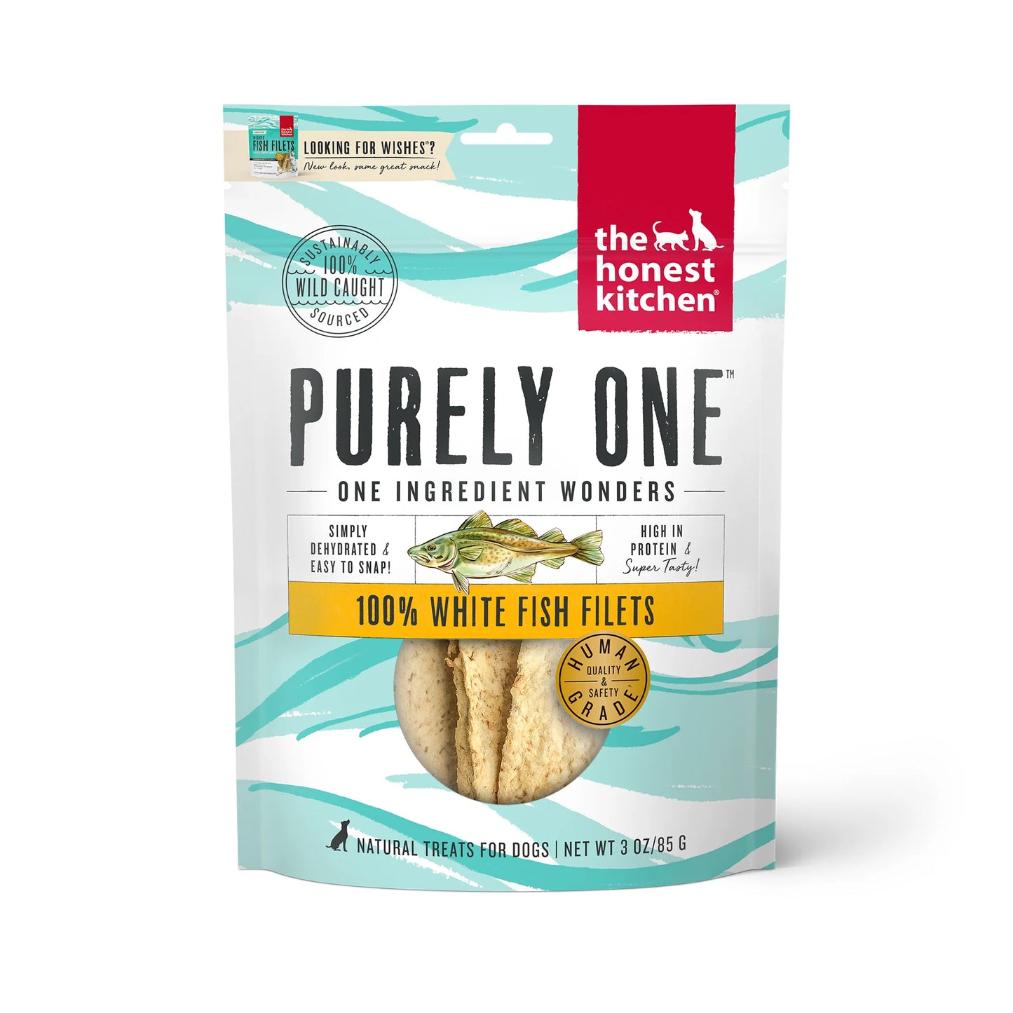 The Honest Kitchen Purely One White Fish Filets 3 oz - Happy Pet