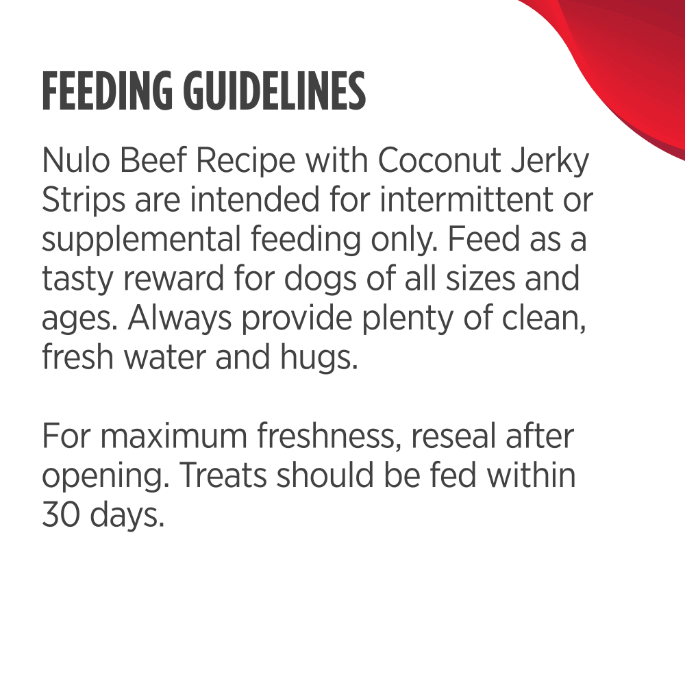 Nulo Jerky Beef with Coconut 5 oz - Happy Pet