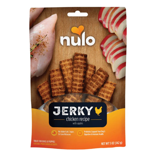 Nulo Jerky Chicken with Apples 5 oz - Happy Pet