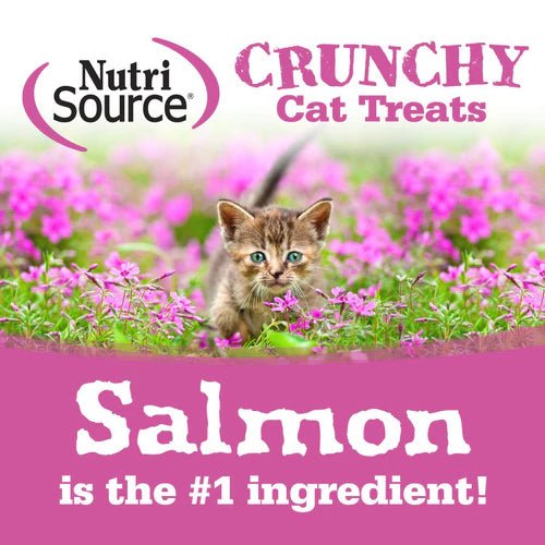 NutriSource Crunchy Cat Treats Salmon & Tuna 3 oz - Happy Pet