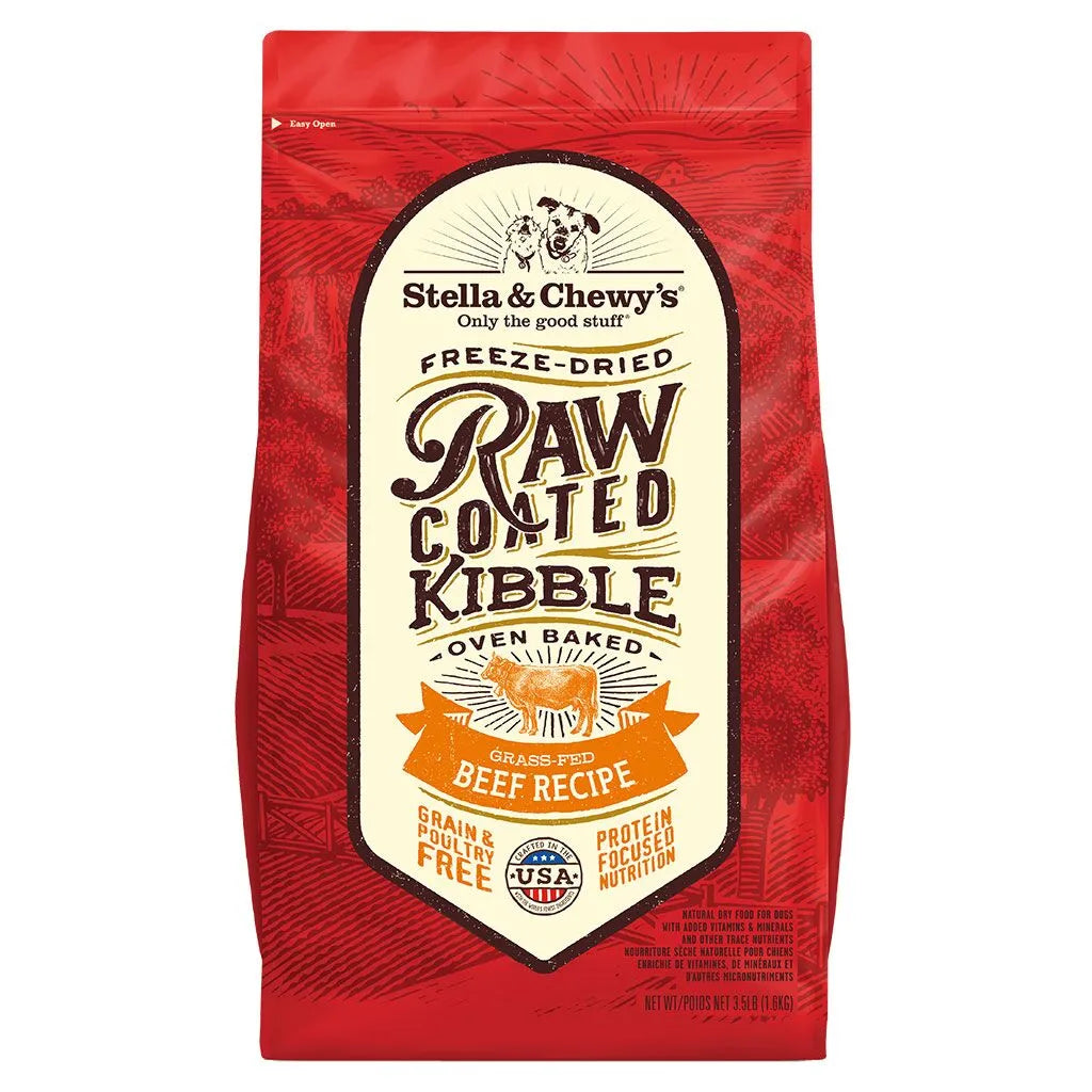 Stella & Chewy's Raw Coated Kibble Beef Grain-Free 3.5 lbs - Happy Pet