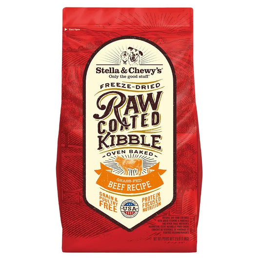 Stella & Chewy's Raw Coated Kibble Beef Grain-Free 3.5 lbs - Happy Pet